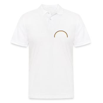 Deutschland Flagge Bogen - Männer Poloshirt - Weiß - Vorne - Kai (181cm)
