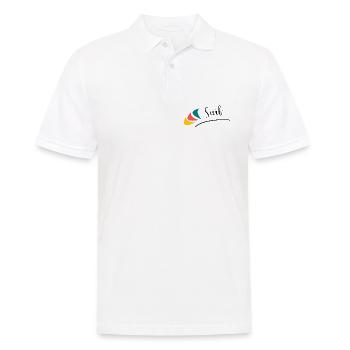 FEIERTAG. FROHE FEIERTAGE. GELIEBTE. MEISTER. LEHRER - Männer Poloshirt - Weiß - Vorne - Kai (181cm)
