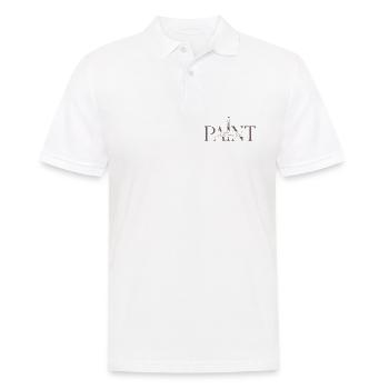 Male deine Gefühle – Kreativität & Kunst - Paint - Männer Poloshirt - Weiß - Vorne - Kai (181cm)