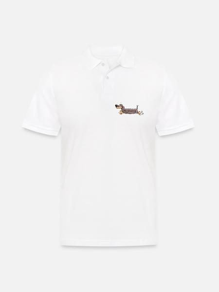 Mignon Dachshund - Polo Homme - blanc