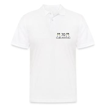 70.Geburtstag 70 Jahre - Männer Poloshirt - Weiß - Vorne - Kai (181cm)