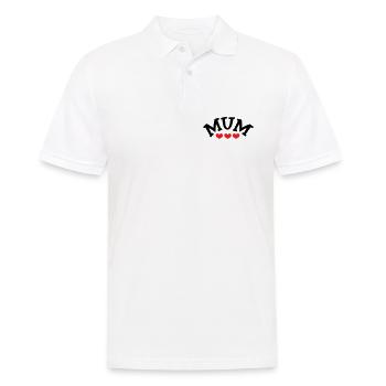 Mom / Mother's Day - Men's Polo Shirt - white - Front - Kai (181cm)