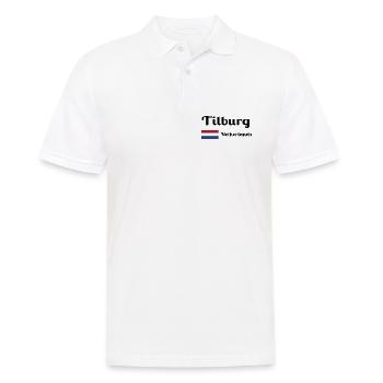 Tilburg, Niederlande - Stilvolle Drucke - Männer Poloshirt - Weiß - Vorne - Kai (181cm)