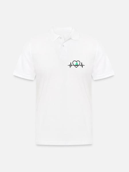 Heart Sailing – Passion Boat - Men's Polo Shirt - white