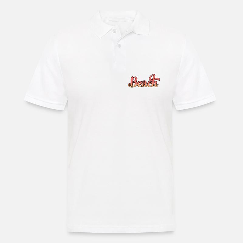 Beach - Männer Poloshirt - Weiß