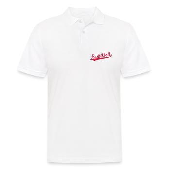 Basketball - Basket Ball - Game - Sport - Player - Männer Poloshirt - Weiß - Vorne - Kai (181cm)