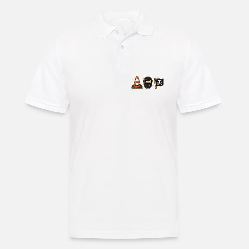 Construction site construction worker pirate - Men's Polo Shirt - white