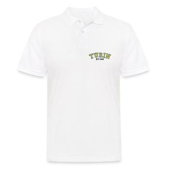 Turin Est. 2006 - Men's Polo Shirt - white - Front - Kai (181cm)