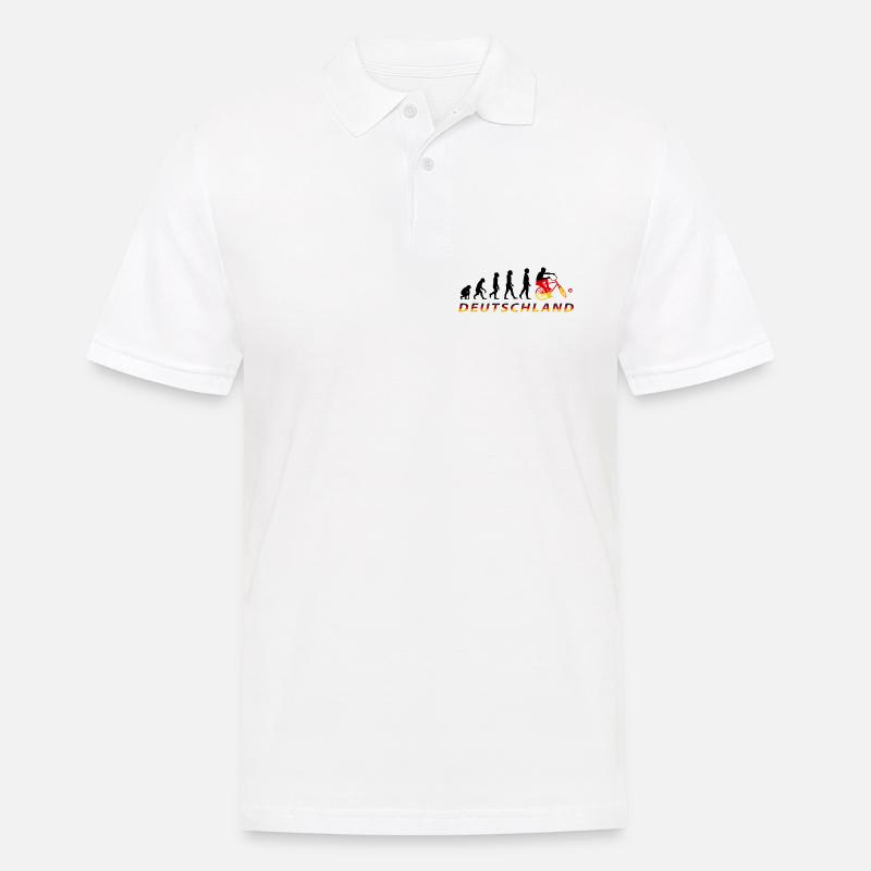 Cyclisme, Cyclball, Cyclisme en salle, Évolution - Polo Homme - blanc