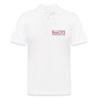 Règle n ° 1 j'ai toujours raison. - Polo Homme - blanc - Devant - Kai (181cm)