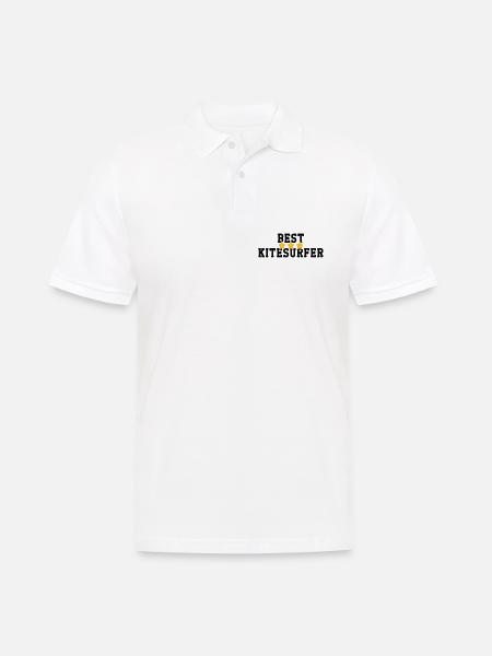 Kiteboarding Kitesurfing Kitesurf Kitesurfer - Men's Polo Shirt - white
