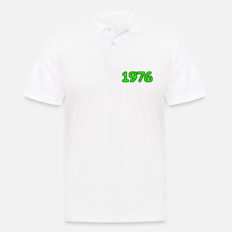 Nerd 1976 - Männer Poloshirt - Weiß