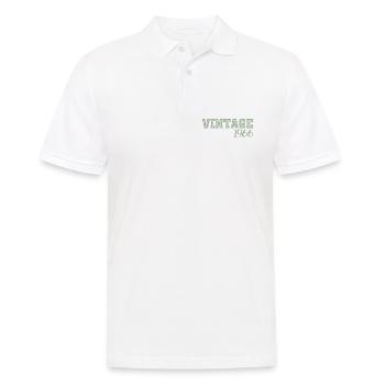 60 ans 1966 Vintage Retro Cadeau Anniversaire - Polo Homme - blanc - Devant - Kai (181cm)