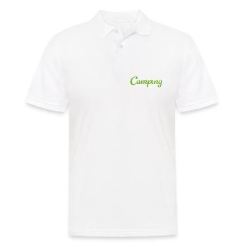 Camping Flower Camper Quotes Hobby Summer Van Life - Men's Polo Shirt - white - Front - Kai (181cm)
