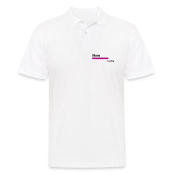 Maman loading... Please Wait - Future Mère - Polo Homme - blanc - Devant - Kai (181cm)