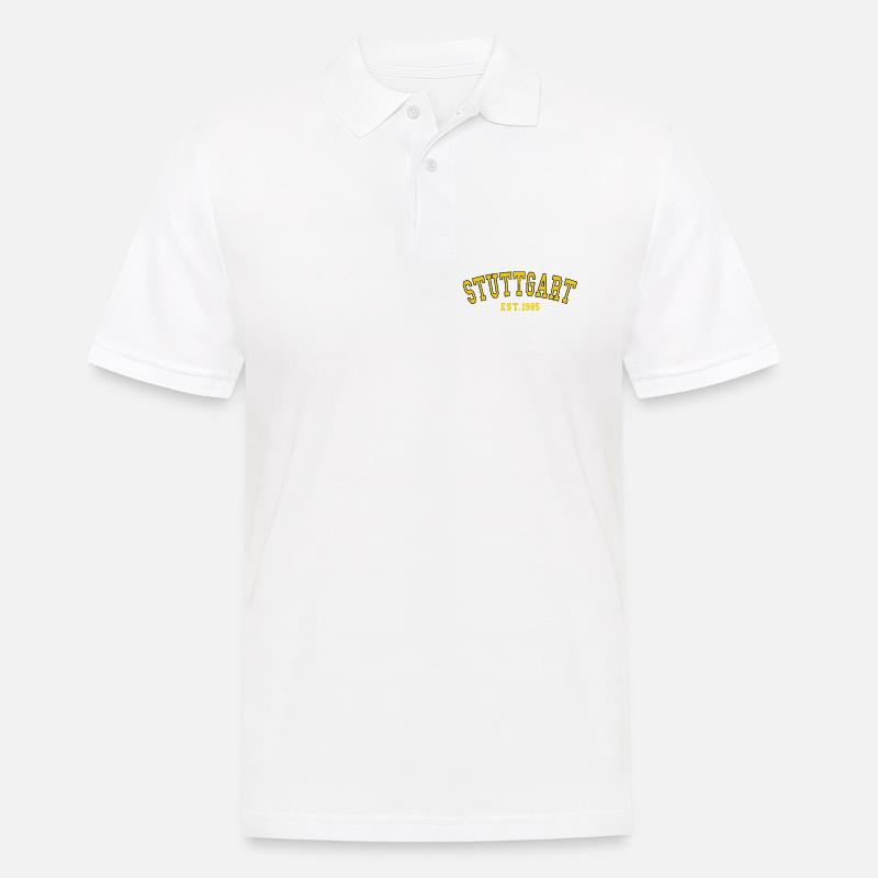 Stuttgart Est. 1985 - Männer Poloshirt - Weiß