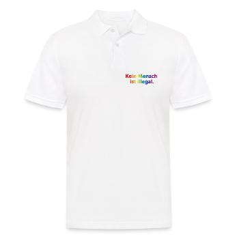 Rainbow Embassy Clothing - Men's Polo Shirt - white - Front - Kai (181cm)