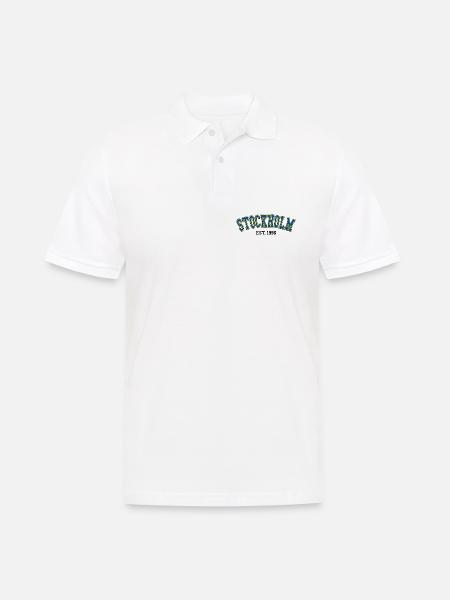 Stockholm Fondée en 1996 - Polo Homme - blanc