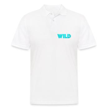 Lettrage néon sauvage - Polo Homme - blanc - Devant - Kai (181cm)