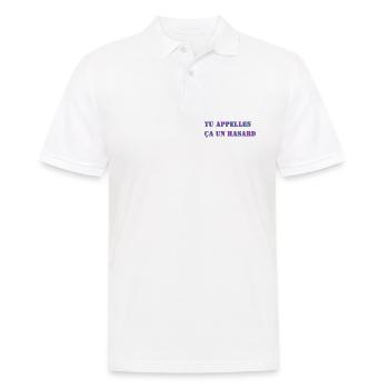 TU APPELLES ÇA UN HASARD - Polo Homme - blanc - Devant - Kai (181cm)