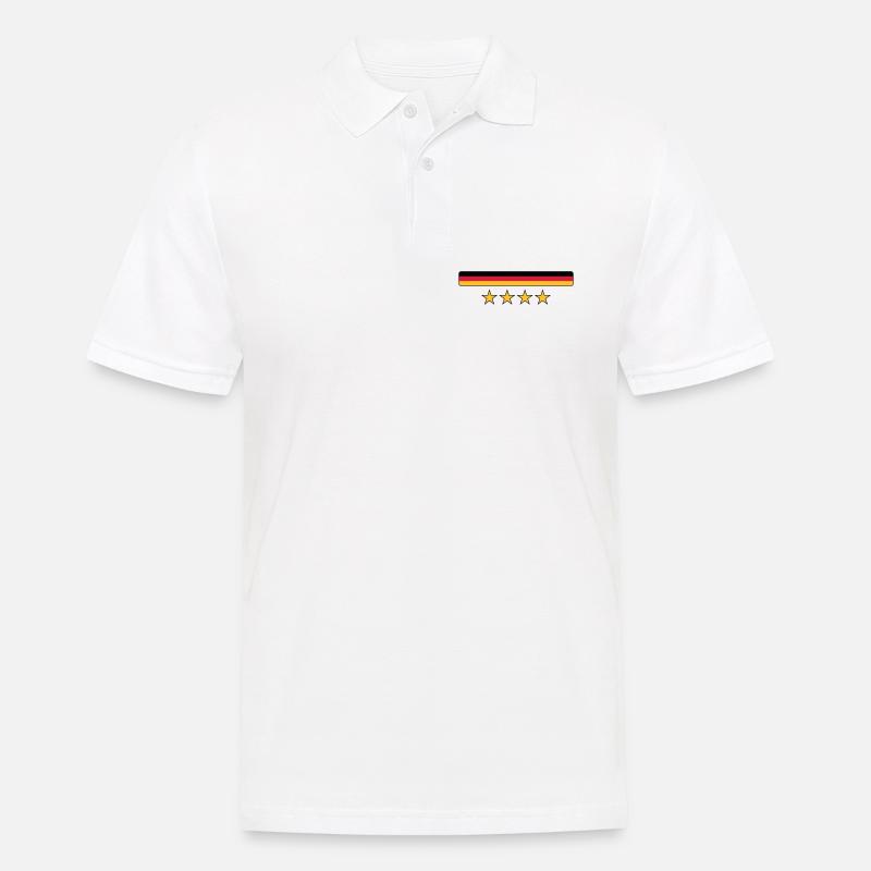 Deutschland - Männer Poloshirt - Weiß