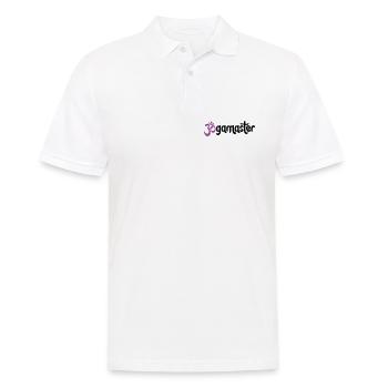 Jogamaster - Typographique OM (3 couleurs) - Polo Homme - blanc - Devant - Kai (181cm)
