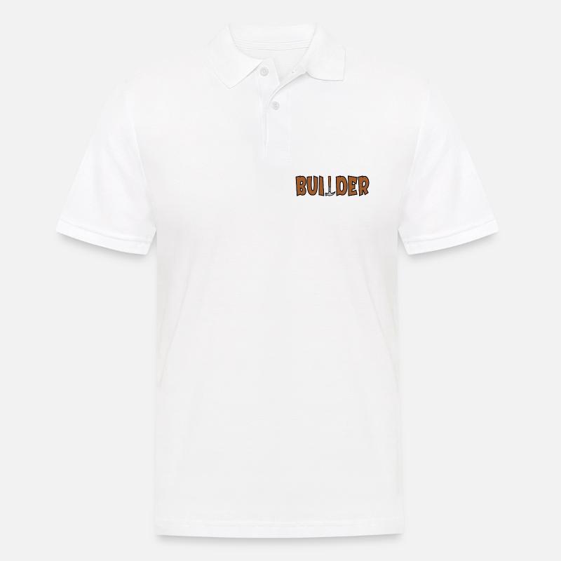 Craftsman Dad Builder - Männer Poloshirt - Weiß