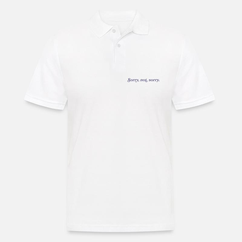 Désolé, pas désolé – Effronté et direct - Polo Homme - blanc