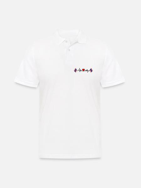 Herzfrequenz-Cardio für Thailand - Männer Poloshirt - Weiß
