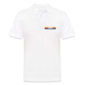 1982 - Men's Polo Shirt - white - Front - Kai (181cm)