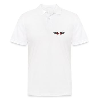 tribal eyes - Polo Homme - blanc - Devant - Kai (181cm)