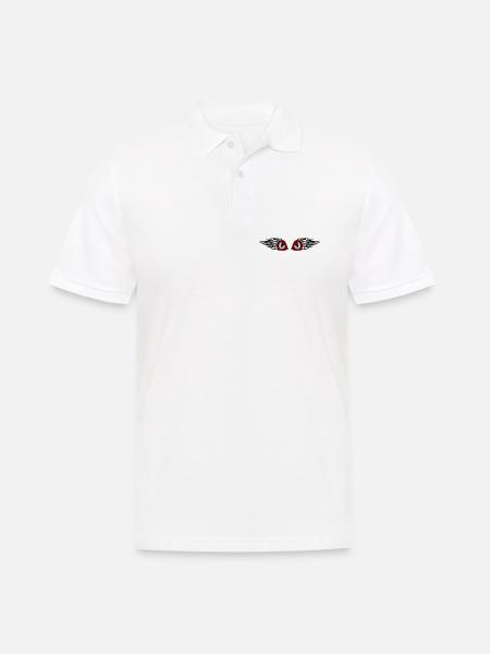 tribal eyes - Men's Polo Shirt - white