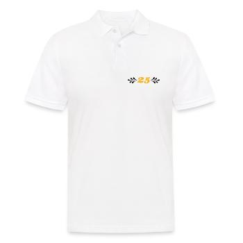2541614 14743929 silver wedding - Men's Polo Shirt - white - Front - Kai (181cm)