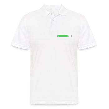 Average gauge Green (three quarters) - Men's Polo Shirt - white - Front - Kai (181cm)