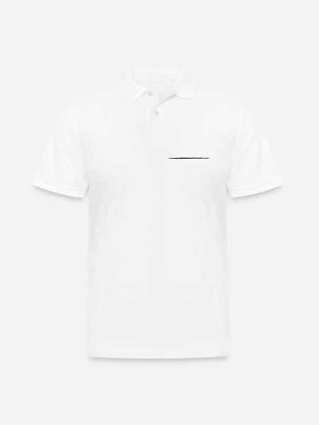 Brush Stroke Underline Pinselstrich Grunge Art - Men's Polo Shirt - white