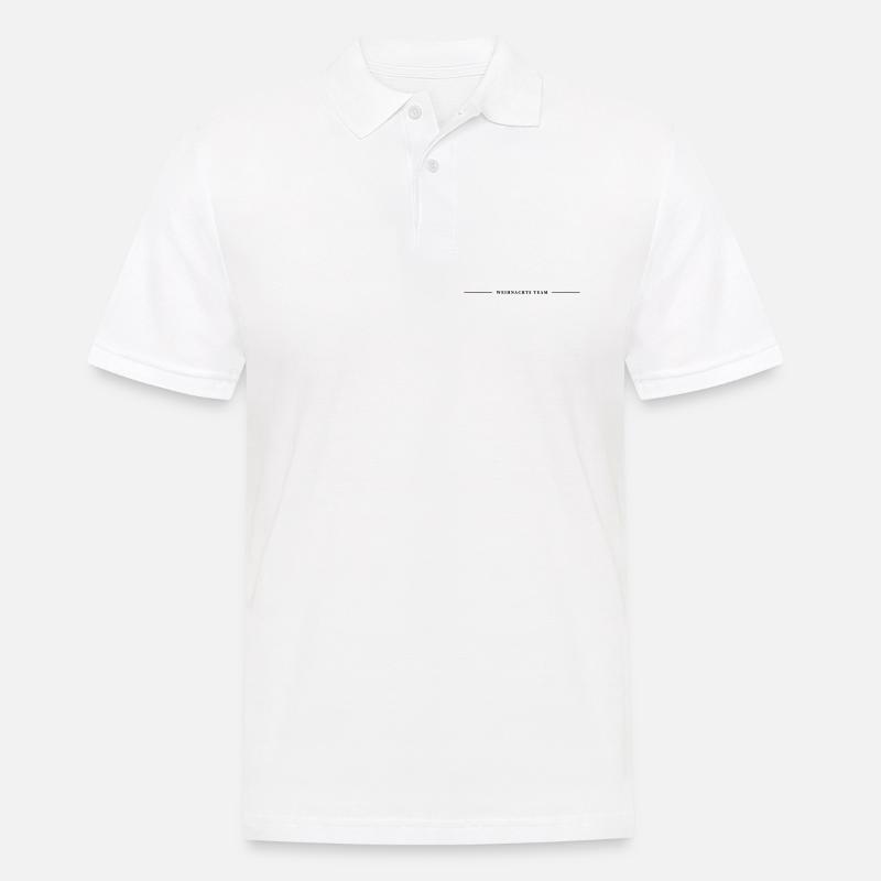Weihnachts Team Linie - Männer Poloshirt - Weiß