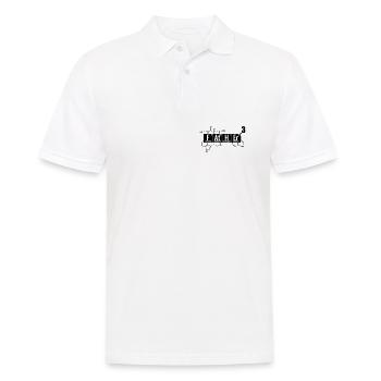 triple père-futur papa chimiste assistant de laboratoire - Polo Homme - blanc - Devant - Kai (181cm)