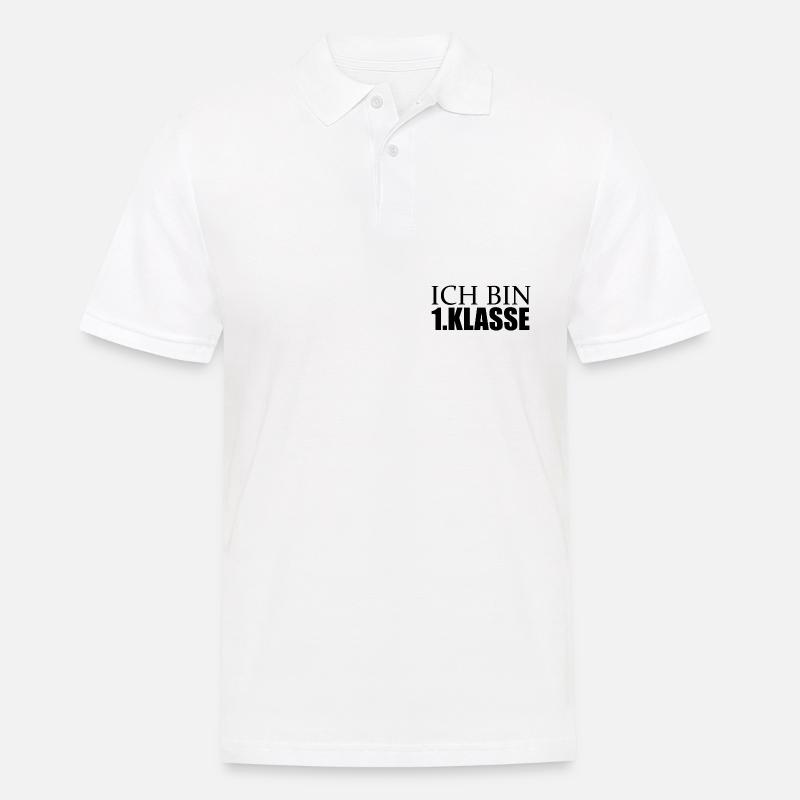 Ich bin erste Klasse - Männer Poloshirt - Weiß
