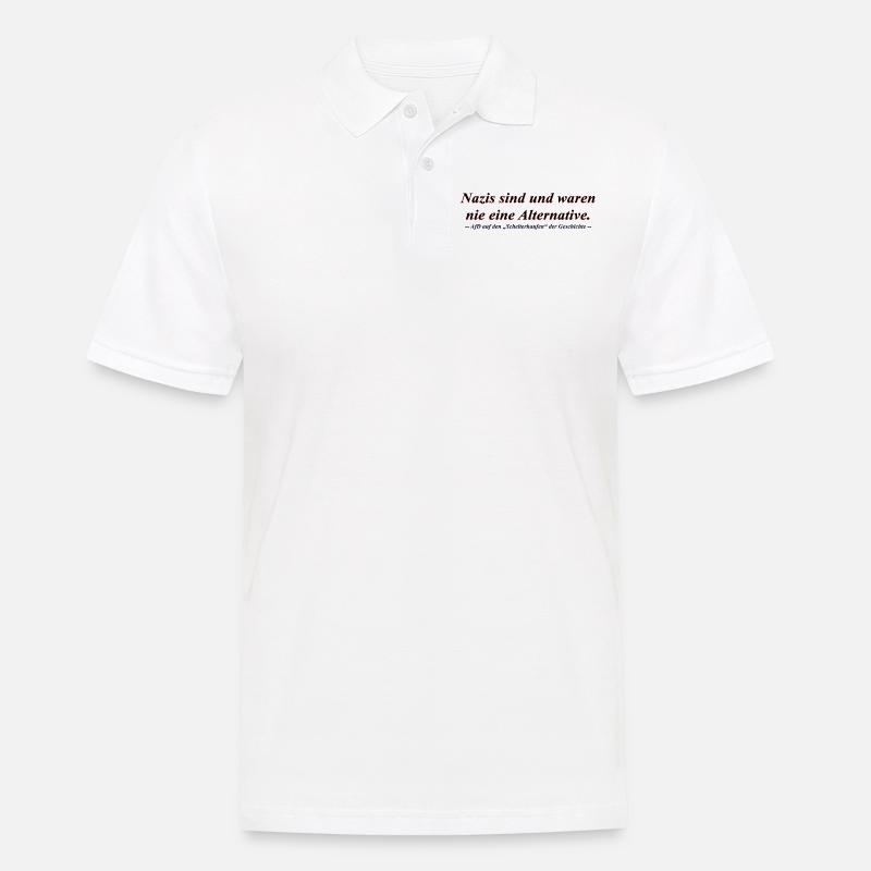 FCK AFD | Antifaschistischer Spruch | - Männer Poloshirt - Weiß