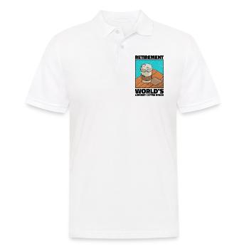 Rente: Längste Kaffeepause der Welt - Männer Poloshirt - Weiß - Vorne - Kai (181cm)