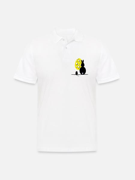 Mäuseosterei - Männer Poloshirt - Weiß