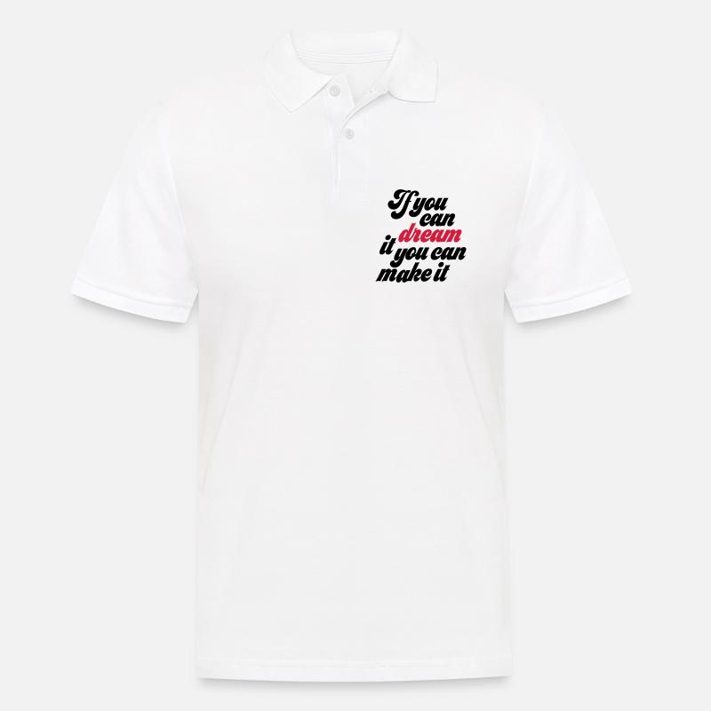 Motivation - Männer Poloshirt - Weiß