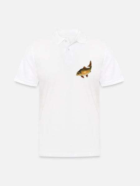 Karpfen - Männer Poloshirt - Weiß