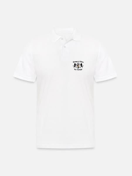 UNTERWEGS IM AUFTRAG DES KÖNIGS - Männer Poloshirt - Weiß