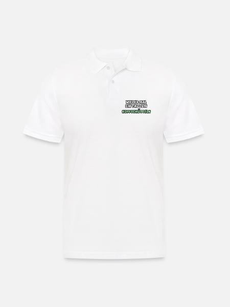 Tag zum Kopfschütteln Fun Sprüche - Männer Poloshirt - Weiß