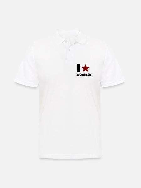 Sozialismus - Männer Poloshirt - Weiß