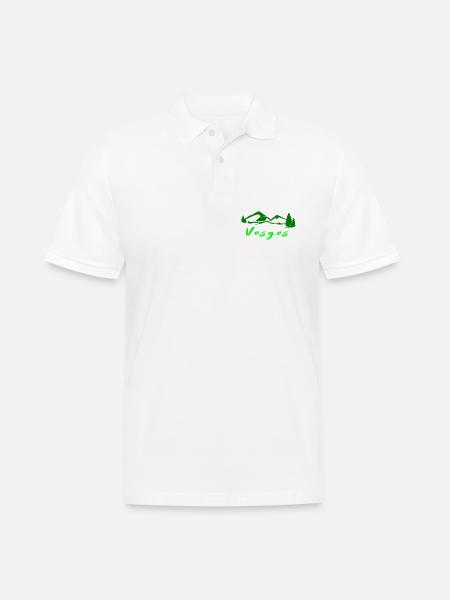 Vosges - Männer Poloshirt - Weiß