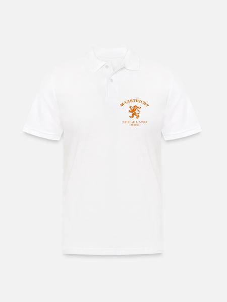 MAASTRICHT Nederland Niederlande Netherlands - Männer Poloshirt - Weiß