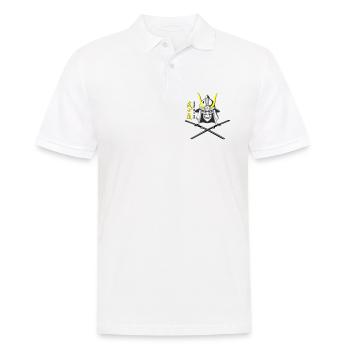Samuraihelm Kabuto 5 - Männer Poloshirt - Weiß - Vorne - Kai (181cm)