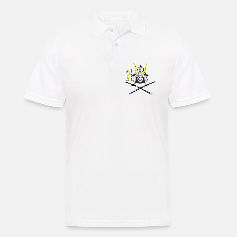 Samuraihelm Kabuto 5 - Männer Poloshirt - Weiß
